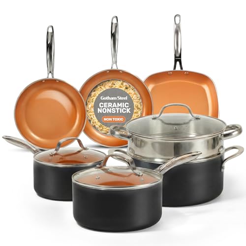 Gotham Steel 12-Pc Nonstick Ceramic Cookware Set