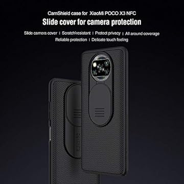 Capa Anti Impacto Nillkin Modelo Camshield Compatível com Xiaomi Poco X3 NFC/Poco X3 Pro (6.67) (Preto)