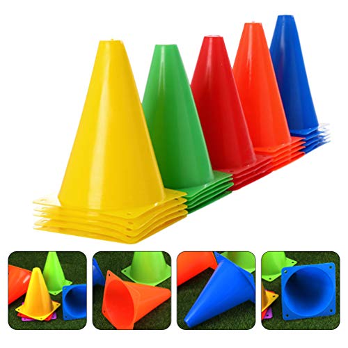 BESPORTBLE 25Pcs 15Cm Cones de Marcador Cones de Treinamento de Futebol Esportes Futebol Marcador de