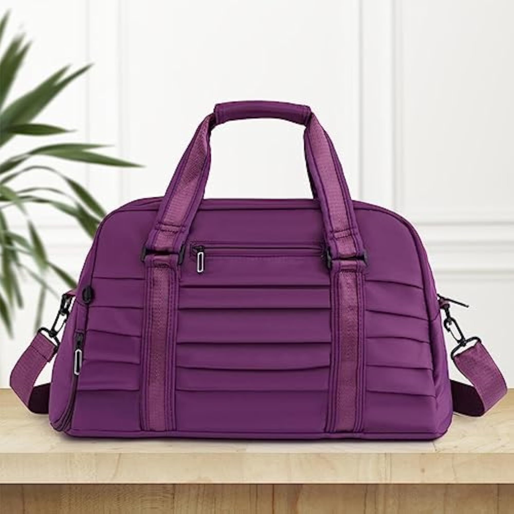Multipurpose Portable Sports Gym Duffle Bag, Purple