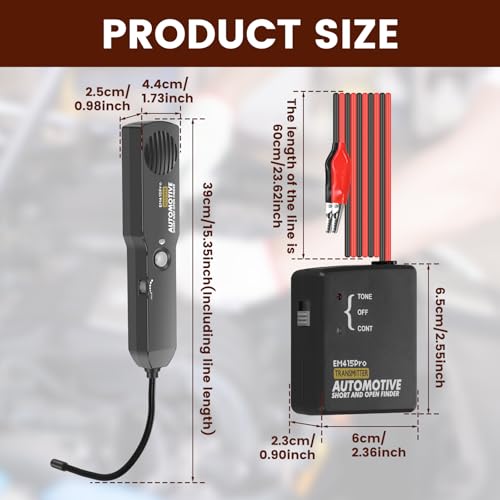 Cable Tracker Electrical, Automotive Short Circuit Finder, Wire Tracer Electrical, Em415pro Automotive Electrical Open&Short Finder Circuit Tester, Digital Car Circuit Scanner Diagnostic Tool