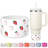 Onlymory Silicone Boots for Stanley Cup 40 30 20 OZ, Protective Bottom Boot for Stanley IceFlow 20OZ 30OZ, Sleeve Cover Protector for Hydroflask 12-24 oz Sports Water Bottle