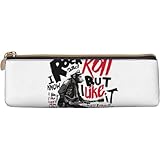 ゴリラ ロックンロール アニメ レザー 三角ペンケース 軽量 鉛筆ボックス 子ども 大容量 筆箱 収納ボックス 文房具ポーチ ペンポーチ 学生 通勤通学 多機能ポーチ 学校 人気 プレゼント