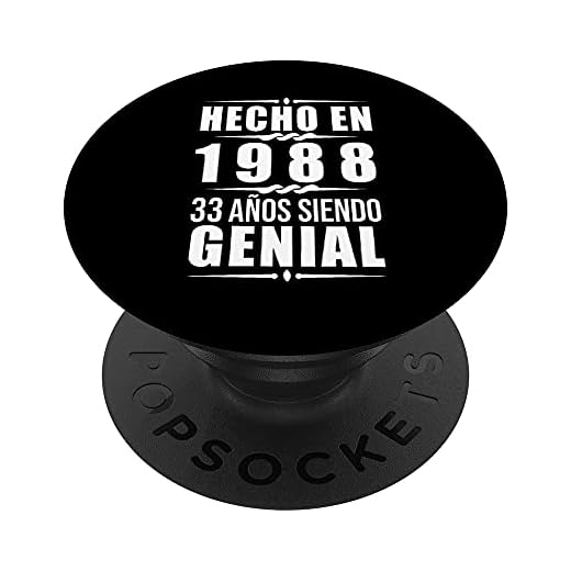 Hecho en 1988, 33 años siendo Genial 33 cumpleaños PopSockets PopGrip Intercambiable