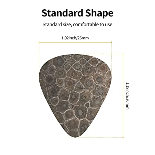 Médiators pour guitare 12-Pack Petoskey Stone médiators pour guitare électrique guitare acoustique diverses guitares - Les Beatles, Paul McCartney, John Lennon, RIngo Starr, George Harrison Médiators pour guitare 12-Pack Petoskey Stone médiators pour guitare électrique guitare acoustique diverses guitares – Image 4