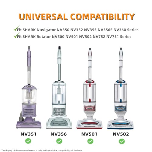 Image of Vacuum Attachment Kit for Shark Navigator NV351 NV352 NV356E NV357 NV360 and Rotator NV501 NV502 NV503 NV505 Upright Cleaner Series, 1 1 /4 inch Accessories Set Brush Tool