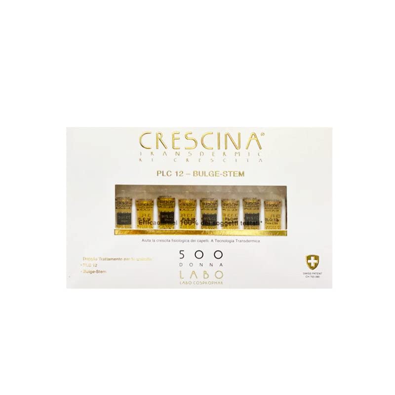 CRESCINA Plate Like Complex PLC12 BULGE STEM Hair Re-Growth Treatment 500 WOMAN 20 (10+10) Vials