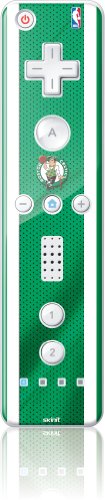 Skinit Decal Gaming Skin Compatible with Wii Remote Controller - Officially Licensed NBA Boston Celtics Design