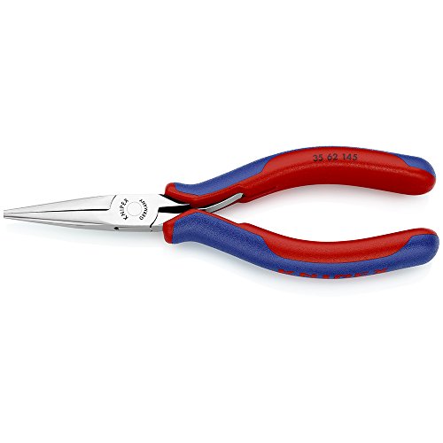 KNIPEX 5-3/4" Electronics Pliers w/Half-Round Jaw, Ergonomic Grip, 3562145, Multi, 5.75-Inch