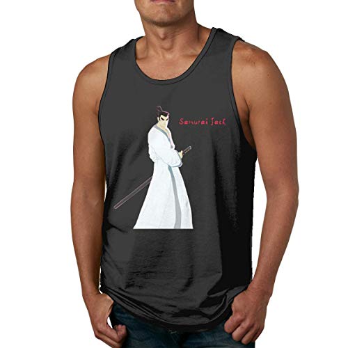 HJYR Men's tee Shirts Samurai Jack Sleeveless T-Shirt Sport Gym Camiseta sin mangass