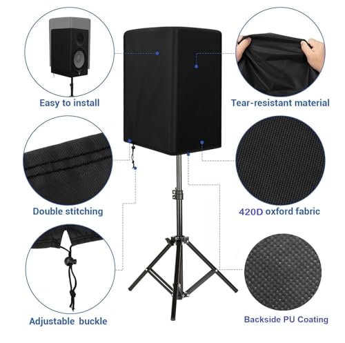 Image of ALASKA Speaker Dust Cover: Protect Your Speakers with Style and Durability. The Perfect Solution to Safeguard Your Audio Speakers Fits Most Speakers. (Blueblack- Size 15 Inch)