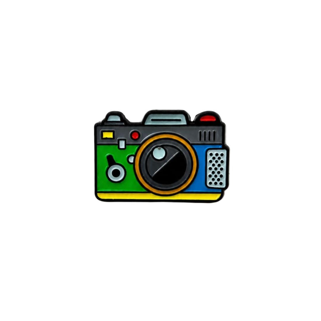 | Retro Camera Enamel Pin | Vintage Photography Badge | Gift Ideas-image-25