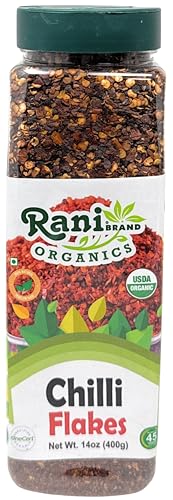 Rani Organic Chilli Flakes 14oz (400g) PET Jar ~ All