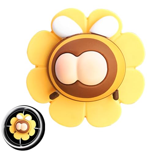 Jvjggag かわいい芳香剤通気口クリップ - 車用芳香剤回転式コンセントクリップ | 漫画 動物 長持ち アロマテラピー 車のインテリア装飾