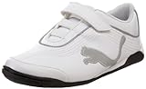 Puma Soleil Cat V Sneaker (Toddler/Little Kid/Big Kid),White/Silver Metallic/Black,2 M US Little Kid