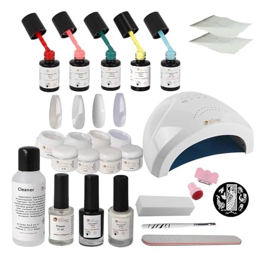 UV gel startpaket MIAMI - UV geler UV UV gel lack - stämpel set naglar - nagel starter set - nybörjare set - UV gel kit
