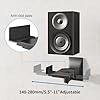PUTORSEN Universal Speaker Wall Bracket, Dual Side Clamping Speaker Wall Mount Swivel Tilt Adjustable for Large Surrounding Sound Speakers, Hold up to 15kgs Each, Black #4