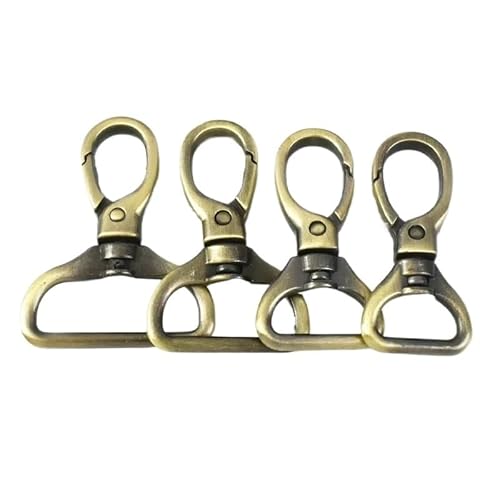Cigpklo Brass Swivel Snap Hooks 5/10/20Pcs 15/20/26/32Mm Metal Bag Belt Buckles Swivel Lobster Clasp Buckle Carabiner Snap Hook Keychain(,32Mm-5Pcs)
