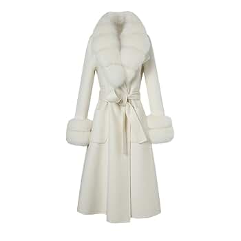 【OVERDUE FLAIR】FLUFFY WOOL COAT ★韓国商品 Amazon.com: Women's Long Wool Coat Winter Long Fur Jackets