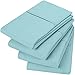 Utopia Bedding Federe Cuscino Letto 50x75cm - Set Di 4 Federe Cuscini Letto Morbida Microfibra Spazzolata - Blu Spa