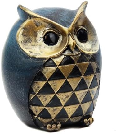 Leekung Owl Statue Home Decor - Owl Figurines for Bookshelf, Bedroom, Living Room, Office & TV Stand Decorations - Animal Sculptures Gift for Bird Lovers - Image 7