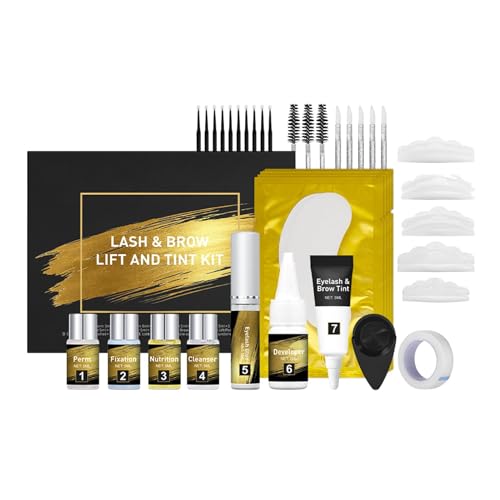 Kit de elevación de pestañas de 2025, kit de tintado de cejas de ojos, potenciador profesional de pestañas y cejas, fórmula, resultados de larga duración, 5 ml para una apariencia natural diurna