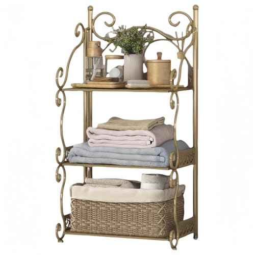 Danussi �܂肽���݃V�F���t���b�N �I�[�y���V�F���t���b�N ���ړI �L�b�`��/�o�X���[��/���r���O�p���[ �ȃX�y�[�X �����i �S�����b�N ���݌v �h�����H �����f�U�C�� �I�V���� (���F,�O�w34*21*65cm)