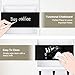 Lucundm Key and Mail Holder for Wall, Key Holder with Chalkboard and Long Storage Box, Key Hanger with 3 Sturdy Hooks for Coat, Dog Leash, Entryway Mail Organizer (White)