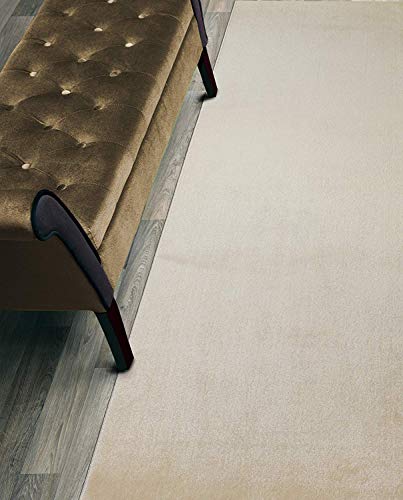 Orfa Home Custom Size Hallway Runner Rug, Slip/Skid Resistant, 26 Inch Wide X Your Choice Of Lenght, Solid Light Beige, 26 Inch Width X 18 Feet Length, Sold And Priced Per Foot #TOP18