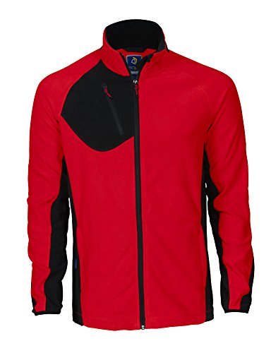 Veste polaire rouge 3XL idéale pour vos randonnées en automne