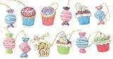 Package of Cute Mini Resin Candy and Cake Ornaments for Tree Trim, Package Tie Ons, or Craft Projects