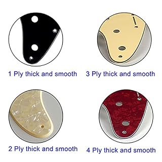 Guitare Pickguard 11 Trou De Vis Guitare pour Pickguard Stratocaster HH Micros Humbuckers Plate Non Contrôle… – Image 4