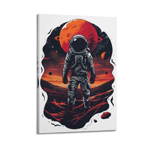 Poster astronaute martien impression art moderne chambre 40x60
