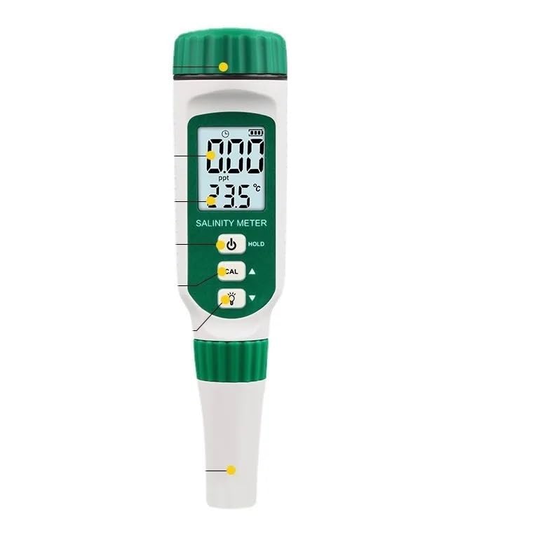 Pen Type Salinity Meter, Kitchen Brine, Seawater Aquaculture, Catering Salt Content, High-Precision Salinity Tester(AR8012 50ppt)