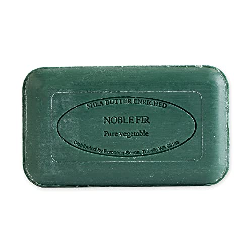 Image of Pre de Provence Artisanal Soap Bar, Natural French Skincare, Enriched with Organic Shea Butter, Quad Milled for Rich, Smooth & Moisturizing Lather, Noble Fir, 5.3 Ounce