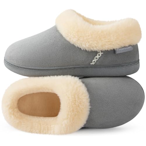 EverFoams Women's Faux Fur Bootie Slippers
