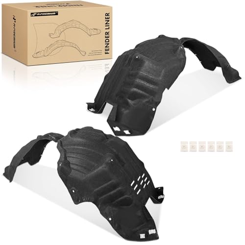 A-Premium Pair Front Inner Fenders Liner Splash Shield Set with