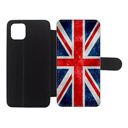 Étui iPhone 11 cuir pour éviter les rayures avec rabat magnétique Union Jack