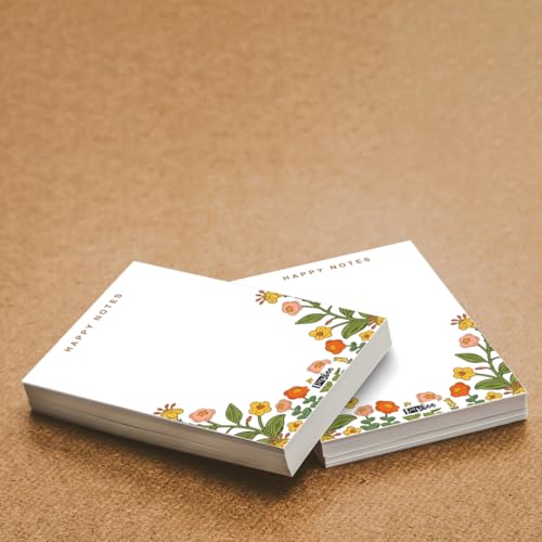 Image of PAPBOO Easy to carry Cute A6 Size Tear-off Notepads,90 Sheets,100 GSM, Gift(Happy Notes)