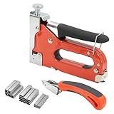 GOODRIG 3-in-1 Heavy Duty Staple Gun Kit with 3000 Staples – Adjustable Power Manual Nail Gun – Fits D-Type (5/16"), U-Type (1/2") & Brad Nails (3/8") – for Upholstery, Carpentry & Decoration