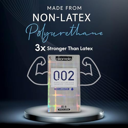 Image of Okamoto 0.02 - Japan's Best | Thinnest Condom In India | 1st Time in India - Non Latex PU Condom | Super Thin | Super Strong | Imported from Japan | 0.02 mm Ultra Thin (Pack of 3, 18s)
