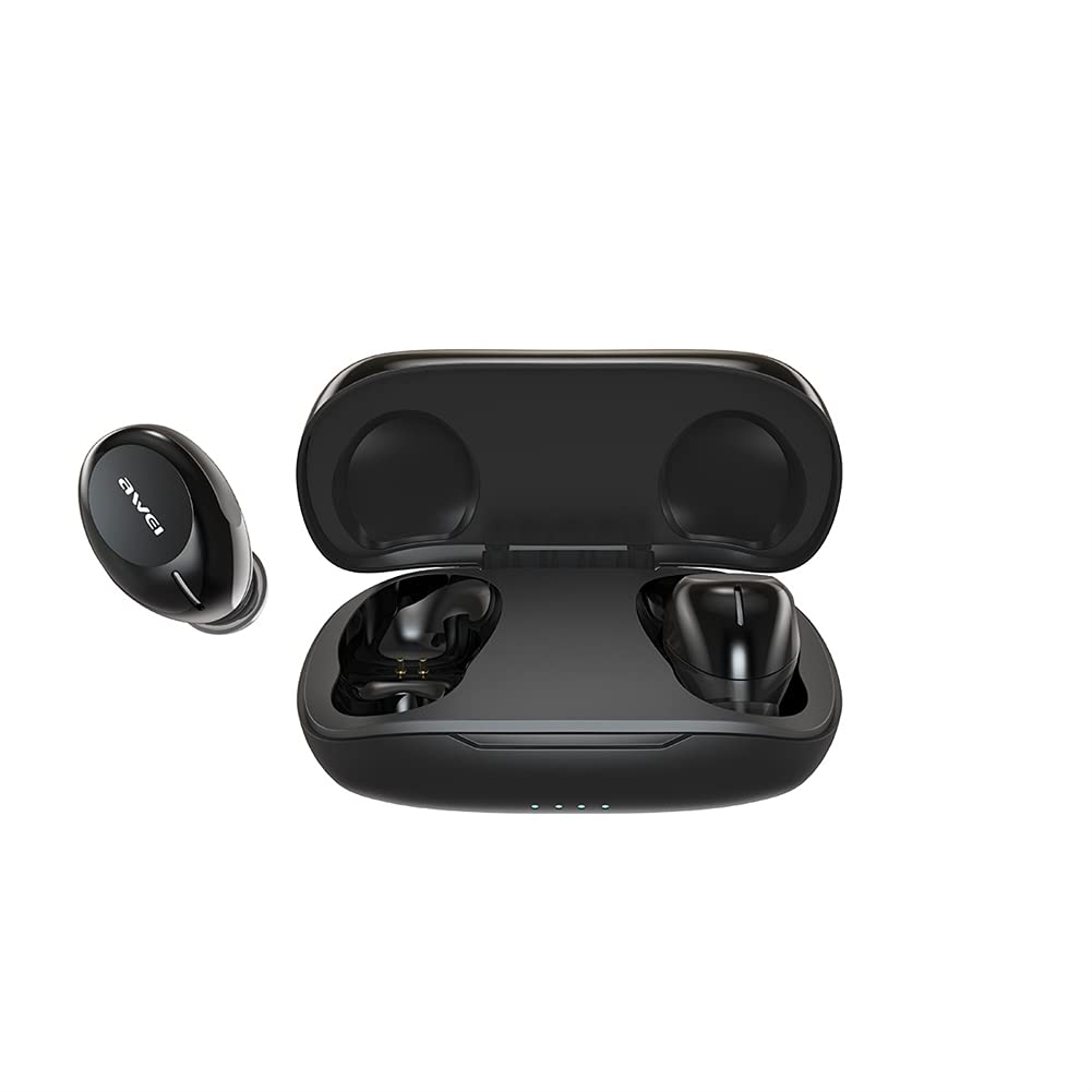 True Cuffie Wireless, Auricolari Wireless Audio Stereo HiFi, Cuffie Bluetooth con Riduzione del Rumore, IPX4 Impermeabile, per Allenamento in Palestra