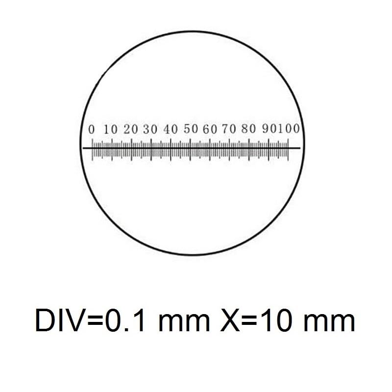 Microscope Micrometer Diameter 26mm Calibration Board Optical Ruler Microscope(MS-1-C8)