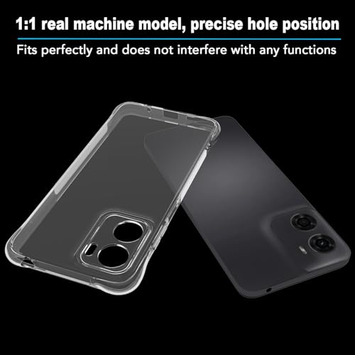 Image of for [Moto G05] Case,[Moto G05] Phone Back Case Cover Clear Transparent Corners TPU Shock-Absorption Flexible Cell Phone Cover for [Moto G05] - Transparent