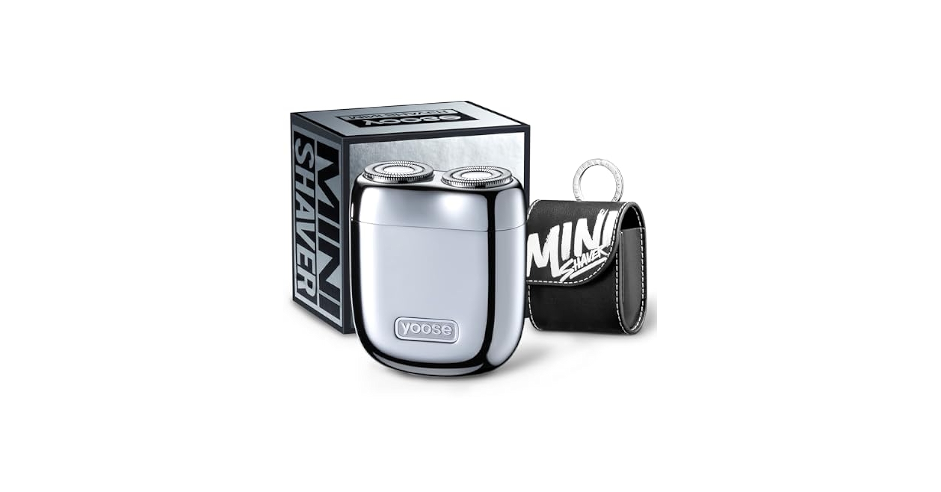 ユーセー YOOSE メンズシェーバー MINI SHAVER yoose Portable Alloy Mini Electric Shaver for Men,USB-C