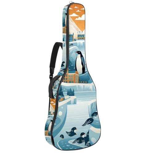 Sac pour guitare acoustique pingouin mignon le cadeau parfait pour musiciens