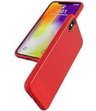 iPhone XS Max Case, Asmart Resilient Shock Absorption Phone Case iPhone XS Max Cover Slim Thin TPU Bumper Flexible Protective Phone Case for Apple iPhone XS Max 6.5-Inch 2018 (Red)