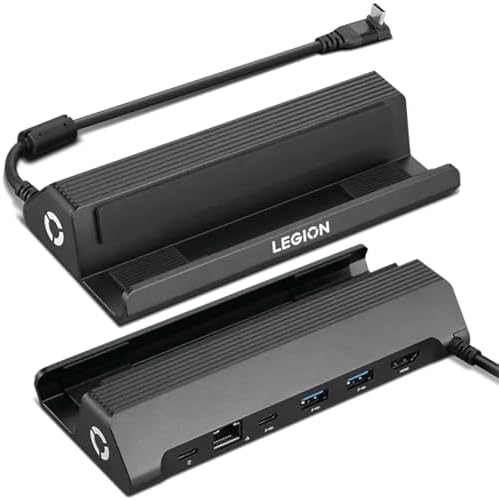 Lenovo Legion Go USB-C Hub Dock - 6-in-1 Dock for Improved Game Speed Efficiency, 4K Visual Support - Gaming Accessory for Console