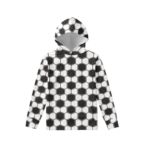 Kids Hooded Sweatshirt Casual Long Sleeves Pullover Sport Coat Jacket with Kangaroo Pockets