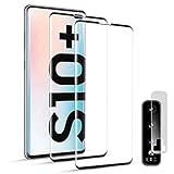 galaxy a50 hülle 【3D Vollständige Abdeckung】 Übernahme von Laser-Technologie, um ein gerades Glas in 3D gebogene Glas geschnitzt，full cover mit Abgerundten kanten.Dieses Panzerglas deckt zu 99% den kompletten Bildschirm des Samsung Galaxy S10 Plus und bietet den wirklich besten Schutz.